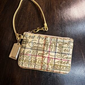 Coach Signature Multicolor Wristlet